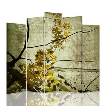 Biombo Spring Blossom - Separador De Ambientes Cm. 180x180 (5 Paneles)