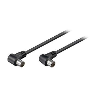 Cable Coaxial Antena Acodado 1.5m Negro