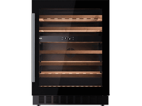 vinoteca - teka rvu 20046 gbk ciclico 46 botellas 6 estantes puerta reversible iluminacion interior negro