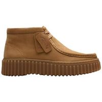 clarks zapatillas altas chaussures baskets montantes torhill moss cuir fauve para mujer