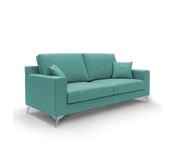 Michael canapé de tela impermeable y antimanchas 206 cm verde aguamarina