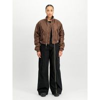 alpha industries chaquetas 258010 ma-1 cropped loose-204 powder brown para mujer