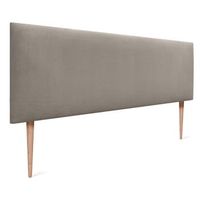 dhome cabecero de terciopelo liso 145x115 con patas camas 120135140 - marron