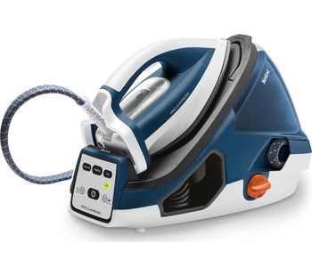 TEFAL Pro Express GV7850 Steam Generator Iron - Blue & White, Blue