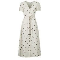 vero moda vestido largo vmjoan ss 78 shirt dress para mujer