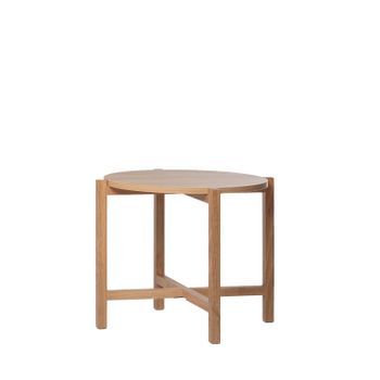 Mesa Auxiliar Mdf, Melamina Klast Home Nórdico 56 X 45 Cm - Natural