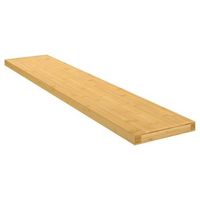 estante de pared de bambu 100x20x4 cm vidaxl