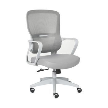 Silla De Oficina Taxana Silla De Tela Transpirable En Gris De Altura Regulable Con Reposabrazos