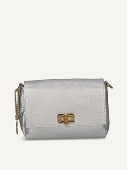 CAPRICE Handbag, silver, made of Leather without heel, Size 1