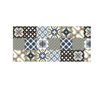 Croma - alfombra vinílica estampada hidráulico, acolchada y confortable, 50x110cm