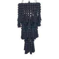 lampara techo algodon bazar bizar nomad 50x50x160 cm - negro