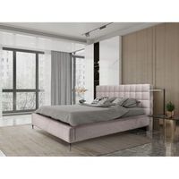 cama millio r color topo r 160x200 cm r tela chenilla bucle r somier incluido r confort de hotel de 5 estrellas
