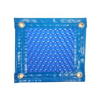 Cobertor Solar/manta Térmica De 600 Micras Económica Con Refuerzo En Todo El Contorno De 5 X 5.5m.