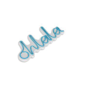 Iluminación Led Decorativa De Plástico Oh La La Azul 36x15x2 Cm