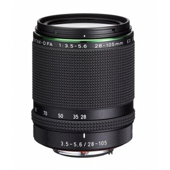 Objetivo Pentax HD D-FA 28-105 mm f/3.5-5.6 ED DC WR Montura KAF3 Parasol Negro