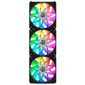 Nox Hummer Easy Link ARGB Set de 3 Ventiladores 120mm Negros