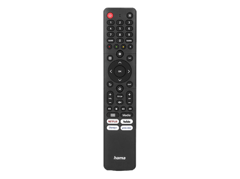 Mando a distancia - Hama 00221067, Para TV Hisense, Acceso Directo Apps, 10m Alcance, Negro