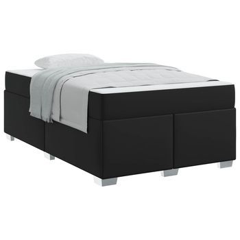 Estructura De Cama Negro 120 X 190 Cm Tela Vidaxl