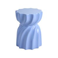 mesa auxiliar moderna mgo fibra de vidrio interior salon dormitorio forma irregular azul algua