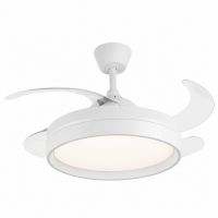 ventilador de techo con luz led 40w40w motor dc 5900lm ultra silencio 4 aspas retractiles mando a distancia 6 velocidades temporizador 124h3 tonos 3500k4000k6500k funcion veranoinvierno