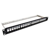panel de conexiones a-lan pk020 24 puertos negro acero 1u rack