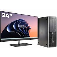 8200 SFF / i5-2400 / 8GB DDR3 256GB SSD Windows 10 PACK con monitor 24 pulgadas pulgadas teclado y ratón