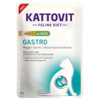kattovit gastro pate 30 x 85 g - pack ahorro - con pavo
