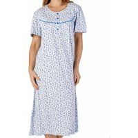 buttoned top short sleeve cotton nightdress