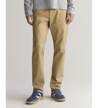 Gant para hombre. 1505220 Pantalón chino Slim Fit Tech Prep (30/32), Casual, Algodón, Algodón Orgánico