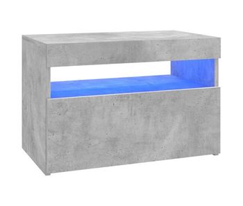 Mueble de tv con luces led gris hormigón 60x35x40 cm