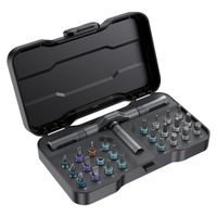 juego de destornilladores multifuncion con trinquete vman 2466100 en 1 puntas magneticas mini kit de herramientas de reparacion herramienta domestica para pc y iphone