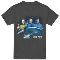 star trek camiseta main three para mujer