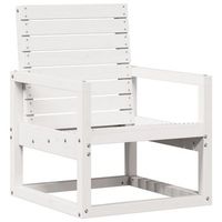silla de jardin  silla de exterior  sillon madera maciza de pino blanco 575x63x76 cm