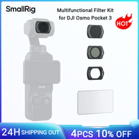 smallrig kit de filtro magnetico multifuncional 14 de difusion negra nd16 y cpl para dji osmo pocket 3 w filtro de estrella de 6 puntos -5122