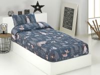 edredon ajustable infantil forest  funda cojin