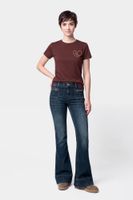 camiseta con letras amor en la espalda burgundy l