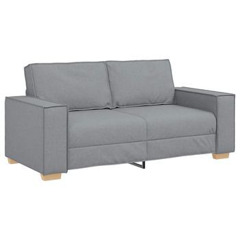 Sofá De 2 Plazas De Tela Gris Claro, 180x78x84 Cm Vidaxl