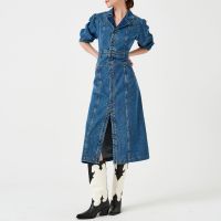 seventy  mochi mia midi denim dress - xs