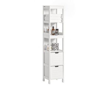 Mueble columna de baño armario para baño-3 estantes y 2 cajones frg126-w sobuy es