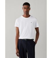 hackett london para hombre hm5000146 camiseta logo blanco xl casual algodon manga corta