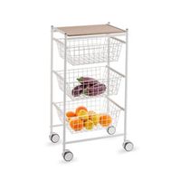 carrito verdulero axo 3 cestas extraibles grandes blanco-haya
