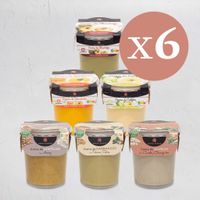 pack 6 cremas variadas de verduras y legumbres 2400 g