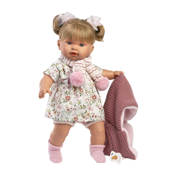 Llorens - Muñeca Alexandra Llorona 42cm con cuerpo de tela y mecanismo de sonido (42286)