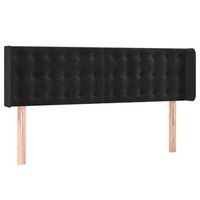cabecero de terciopelo negro 147x16x7888 cm vidaxl