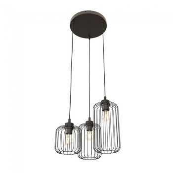 Lámpara de techo osmera negro ii (3 luces)