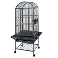 jaula para loros villa minerva gris 46x46x144 cm 93017 strong