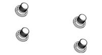 kit de tornillos de plato sram force d1 alu negro  4 unidades