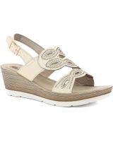 de inblu sandalia cuna para mujer el29 color platino