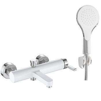 Grifo De Bañera Rea Polo White Chrom