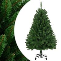 arbol de navidad artificial con bisagras y soporte verde 150 cm vidaxl